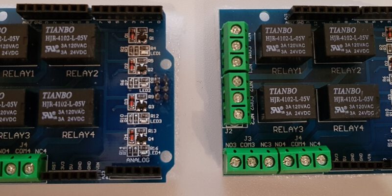 Arduino 4 Relay Zusatzplatine Banner