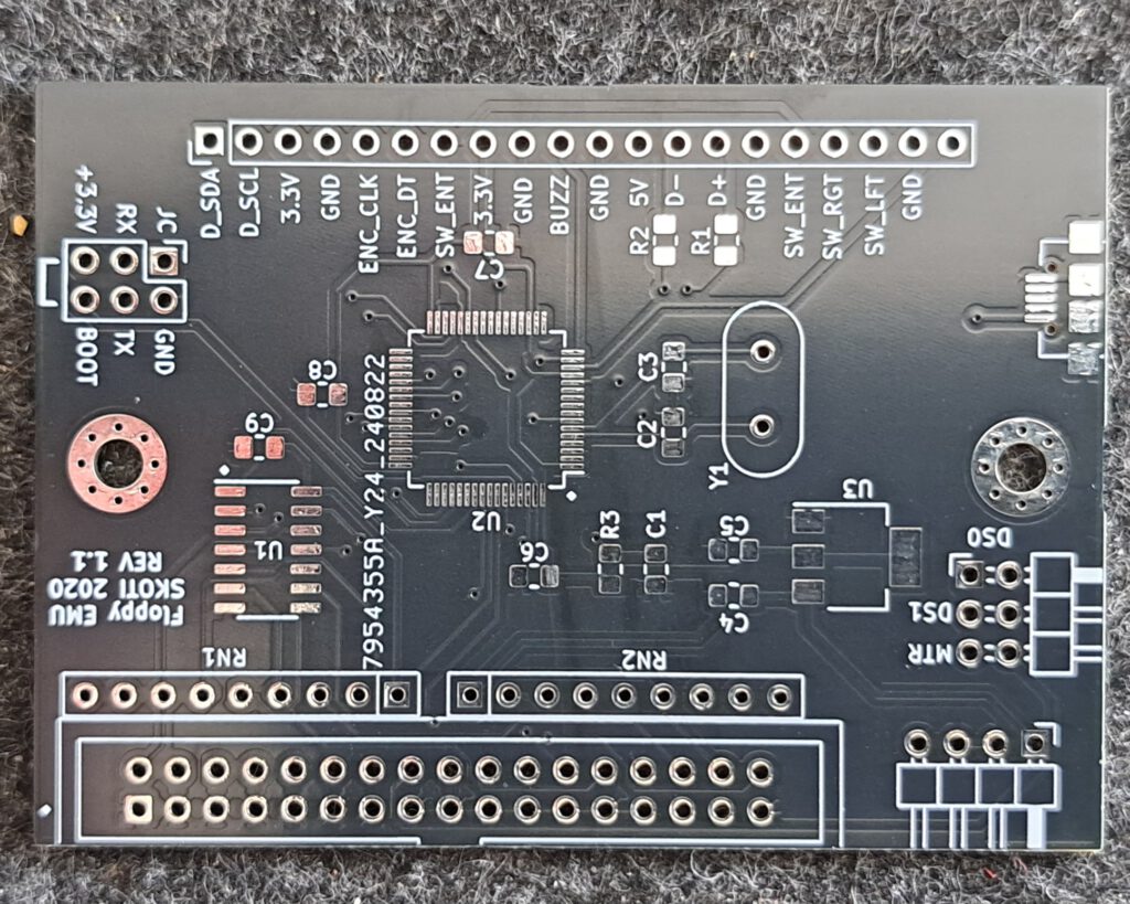 Mini Floppy Emulator - Prozessorplatine Oberseite unbestückt