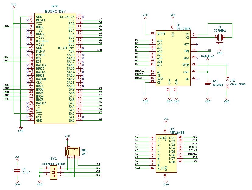 RTC8088 - Schaltplan Version 3.0 Screenshot