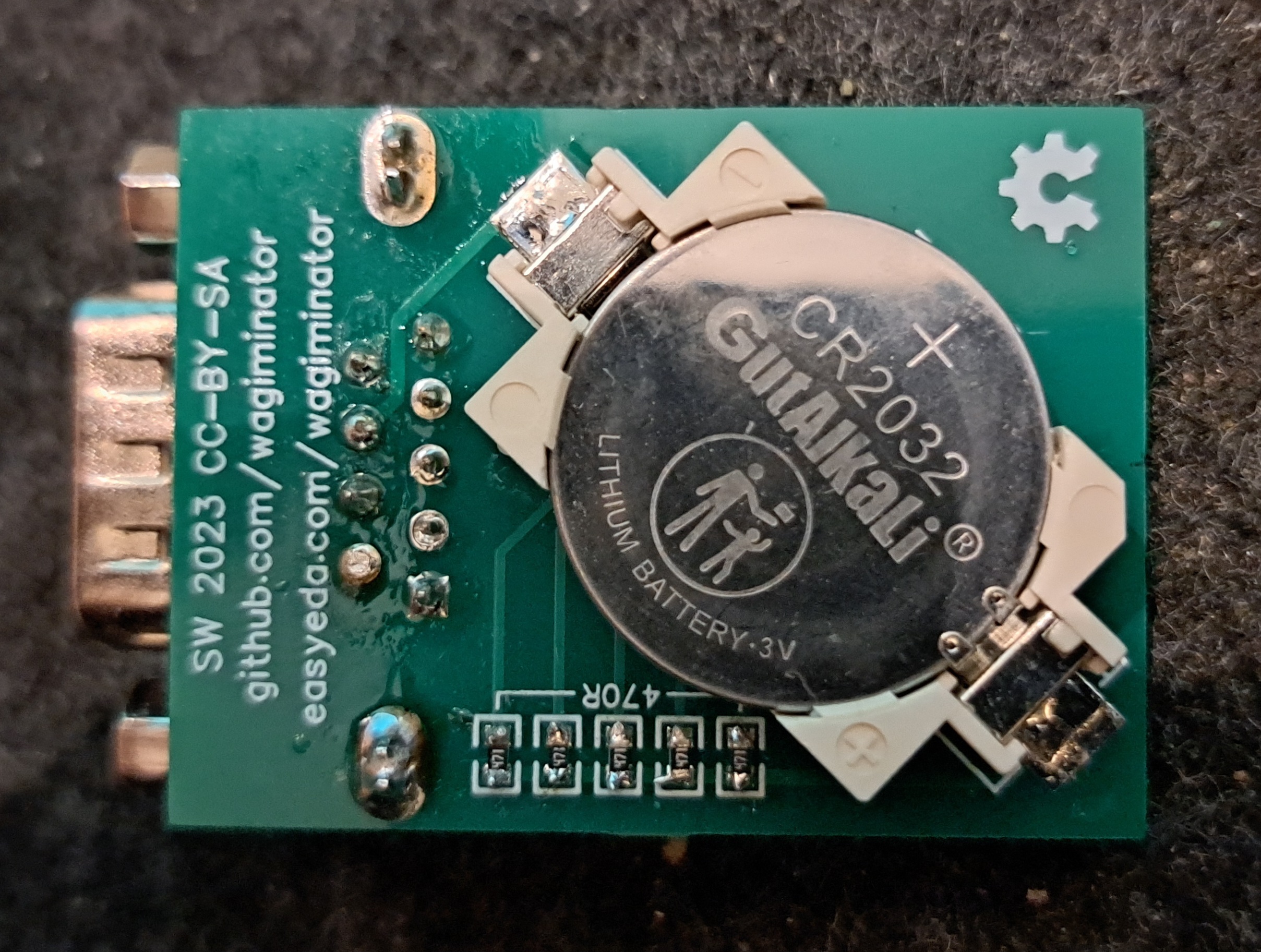 Sub-D 9 Joystick Tester - Unterseite