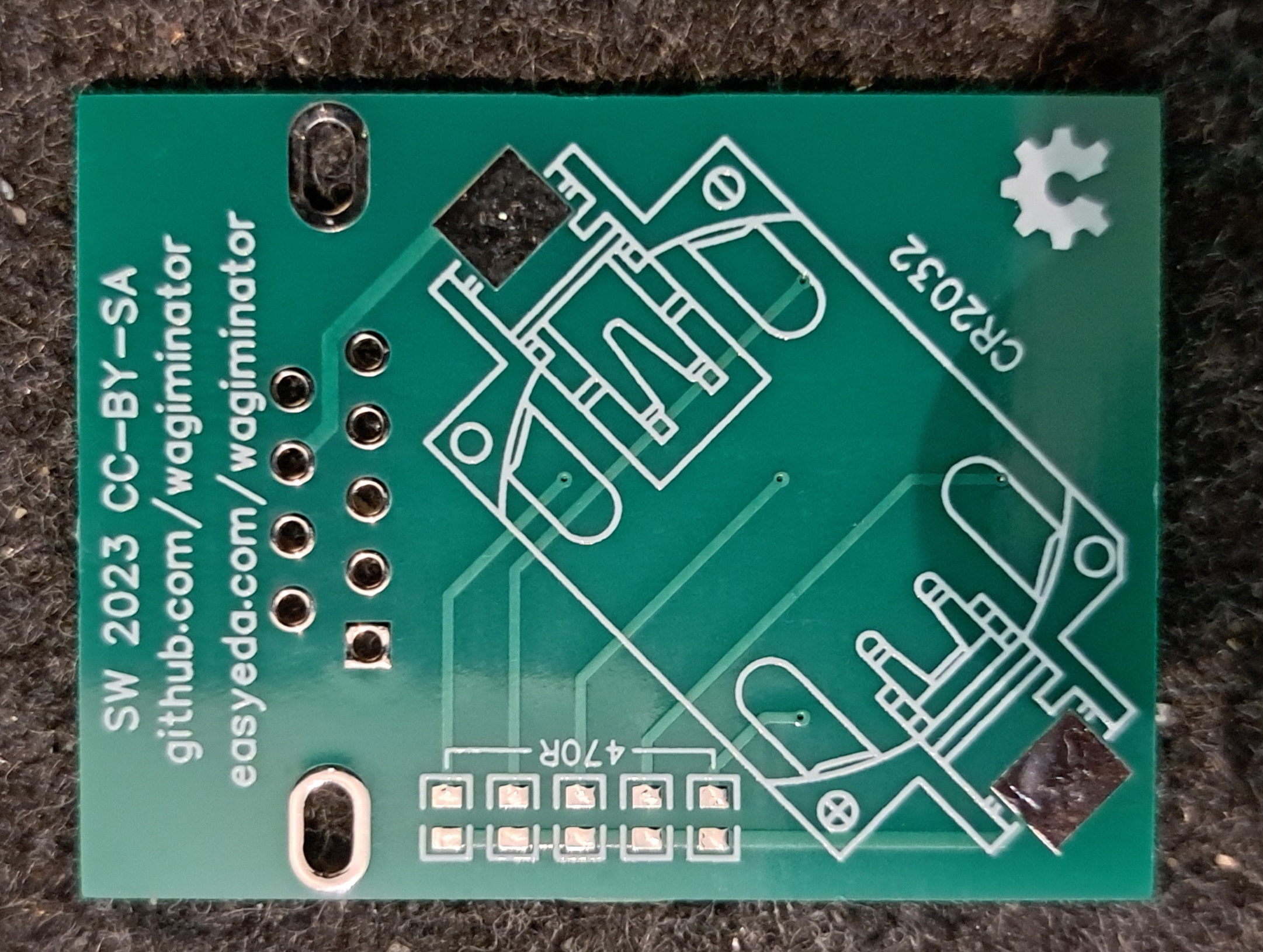 Sub-D 9 Joystick Tester -  Platine Unterseite