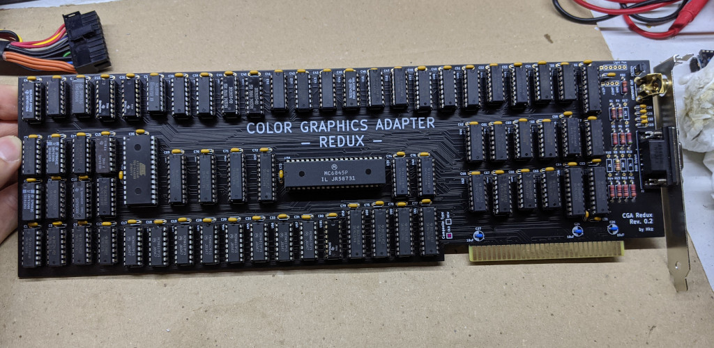 CGA Redux, bestückte Platine (Bild: hkzlab, GitHub hkzlab/CGA_Redux, CC BY-NC-SA 4.0)