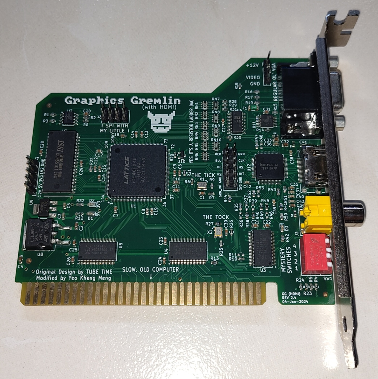 Graphics Gremlin HDMI, bestückte Platine (Bild: Yeo Kheng Meng, GitHub yeokm1/graphics-gremlin-hdmi, Lizenz nicht angegeben)