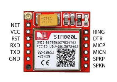 Sim800L Modul Quelle: https://einstronic.com/product/sim800l-gprs-gsm-network-module/