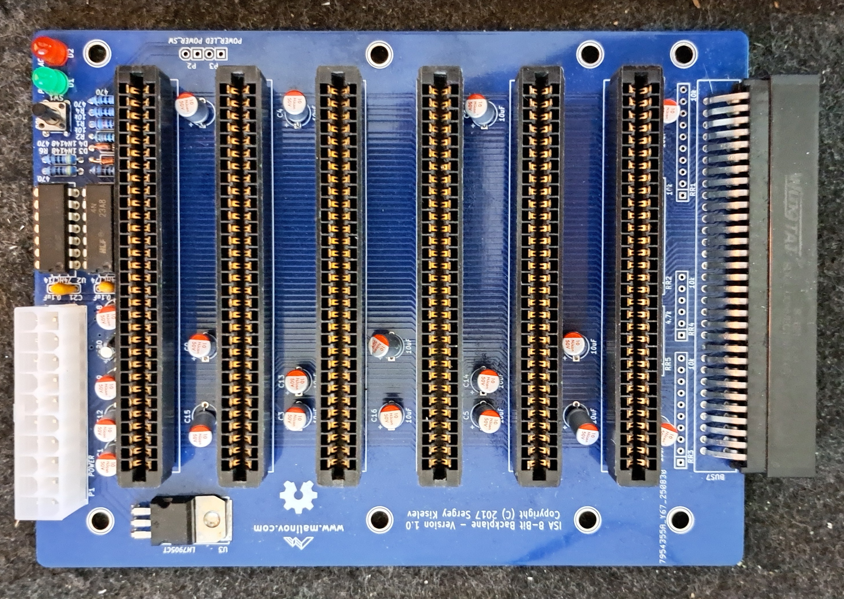ISA Backplane - Vorderseite