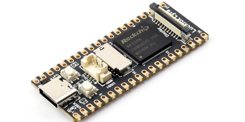 Luckfox Lyra mit Rockchip RK3506G2, Schrägansicht (Bild: Luckfox, luckfox.com)