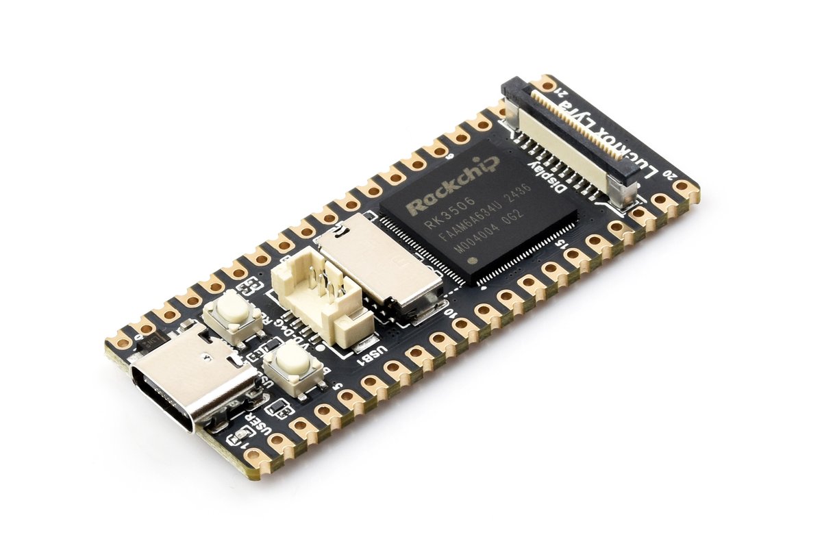 Luckfox Lyra mit Rockchip RK3506G2, Schrägansicht (Bild: Luckfox, luckfox.com)