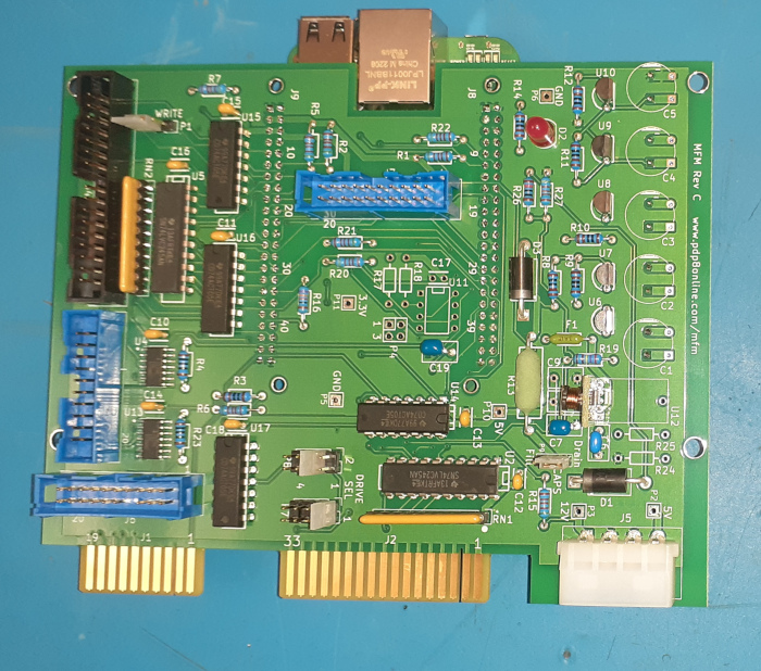 MFM Hard Disk Reader/Emulator Rev B (Bild: David Gesswein, pdp8online.com)