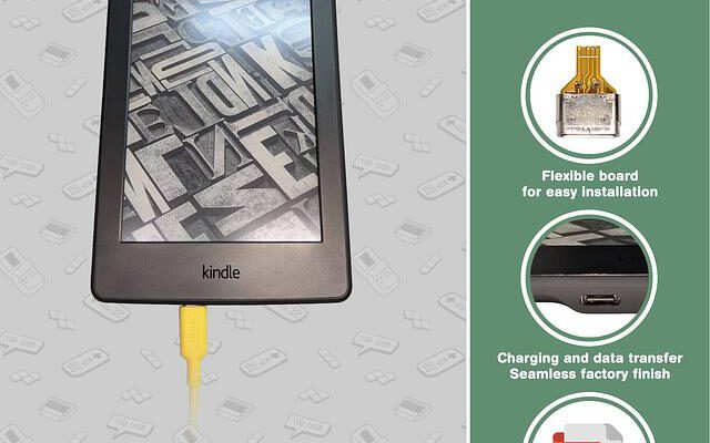 MicroUSB to USB-C Mod – flexible Ersatzplatine von giltesa (Quelle: lectronz.com/giltesa)