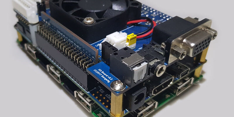 MiSTer: DE10-Nano mit I/O-Board (Bild: MiSTer-Wiki auf GitHub)