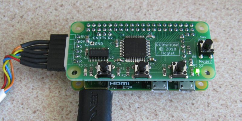 RGBtoHDMI-Adapter (Bild: RGBtoHDMI-Projekt, GitHub-Wiki hoglet67/RGBtoHDMI, Lizenz für das Foto nicht angegeben)