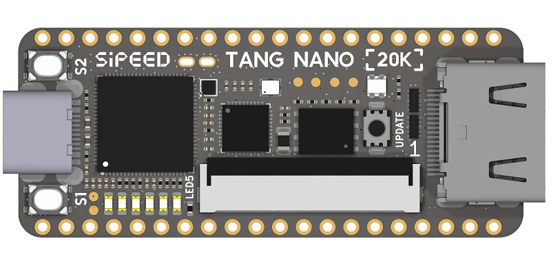 Tang Nano 20K - oben (Bild: Sipeed Wiki)