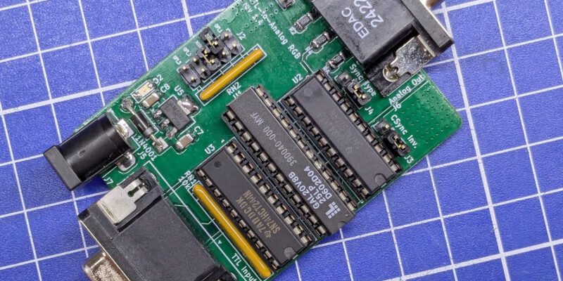 TTL-to-RGB, Platine Rev. 1.4 (Bild: hkzlab, GitHub hkzlab/TTL-to-RGB, CC BY-NC-SA 4.0)