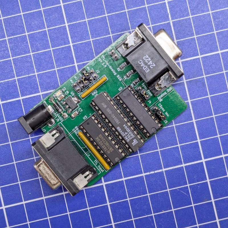 TTL-to-RGB, Platine Rev. 1.4 (Bild: hkzlab, GitHub hkzlab/TTL-to-RGB, CC BY-NC-SA 4.0)