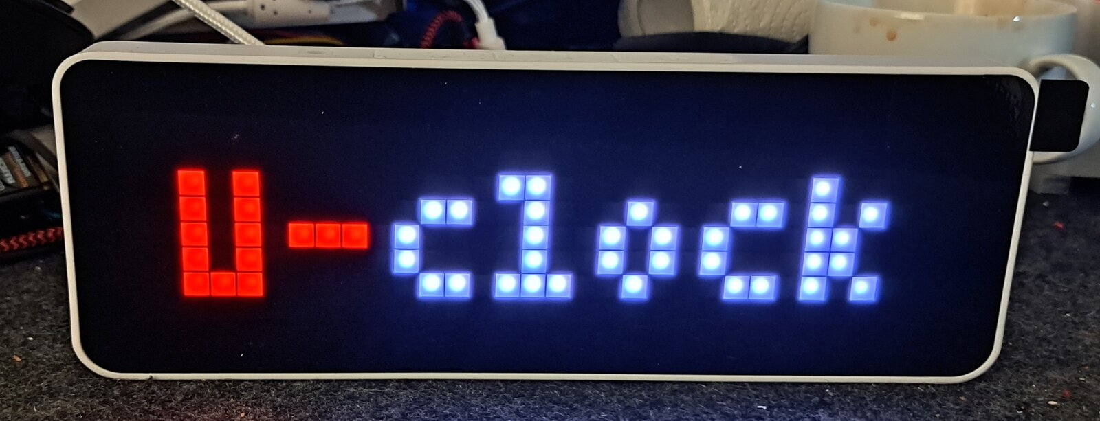 Ulanzi TC001 zeigt beim Start U-clock